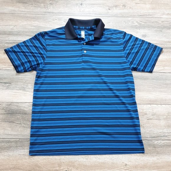 PGA Tour Other - PGA Tour Mens Large Short Sleeve Shirt Polo Airflux Sport Golf Athletic Blue